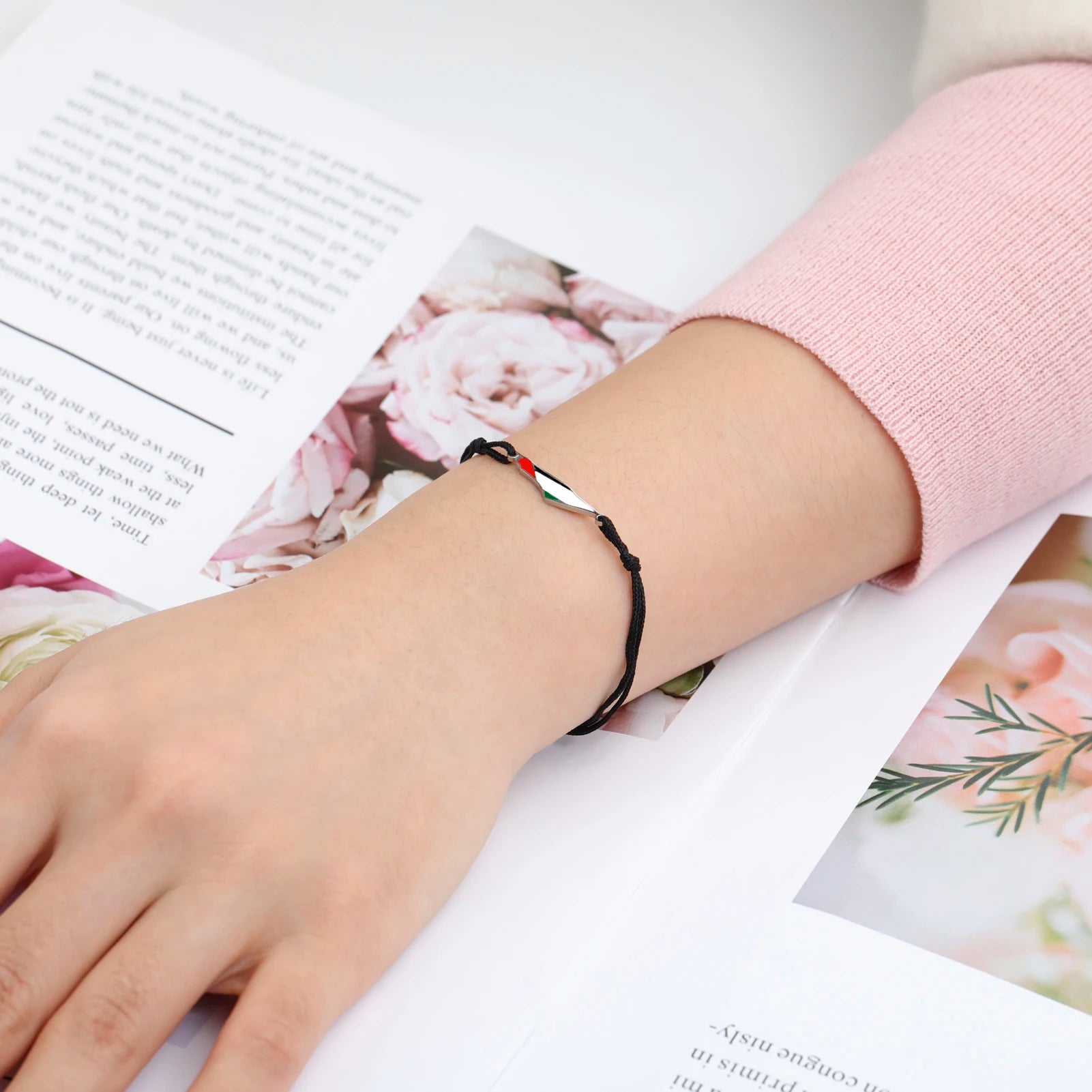 Bracelet Palestine acier inoxydable ajustable