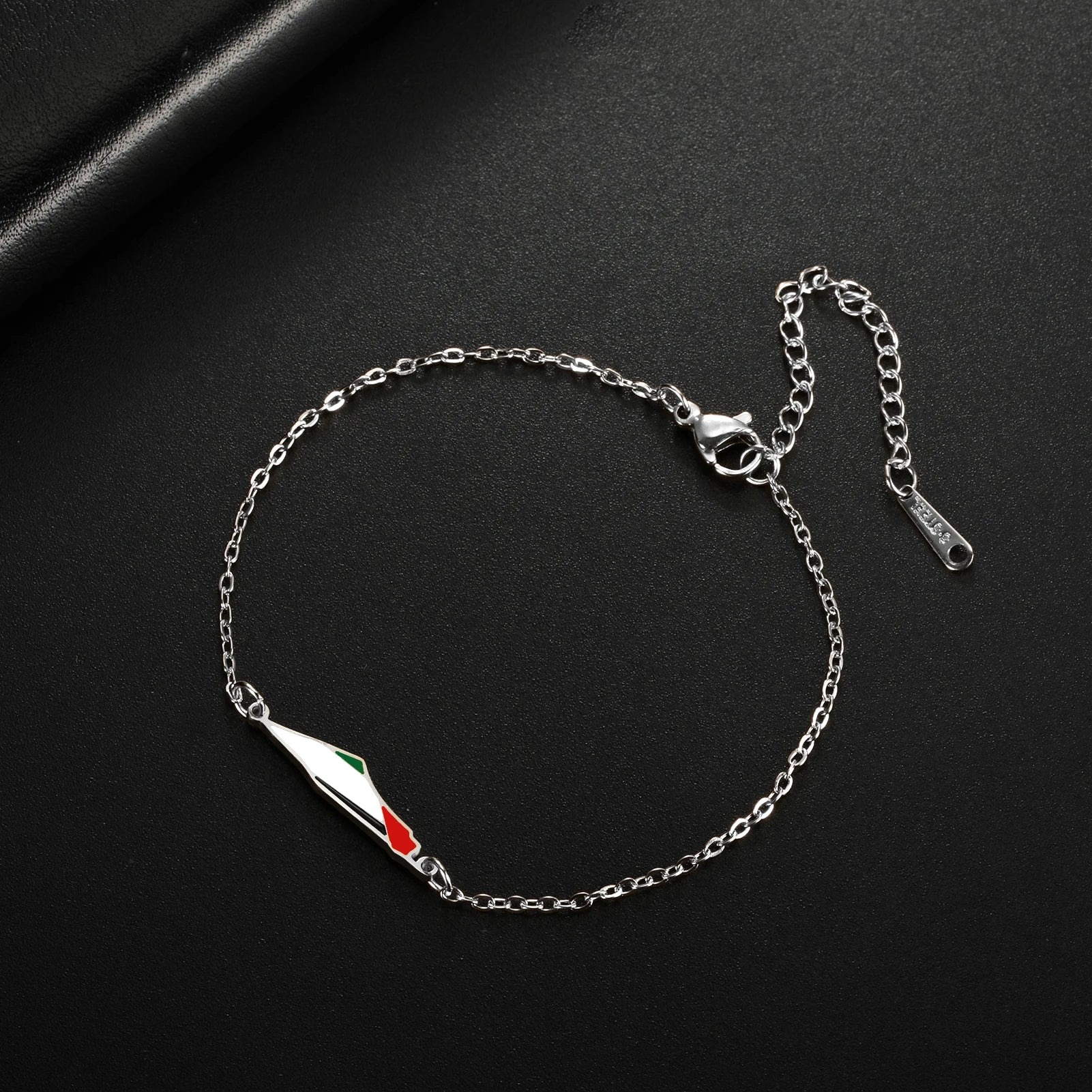 Bracelet Palestine acier inoxydable ajustable