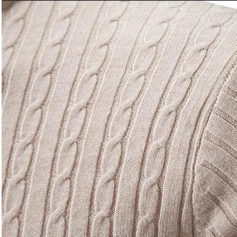 Pull col roulé homme